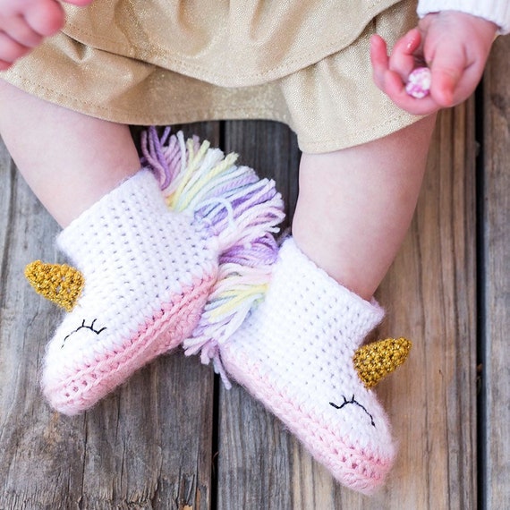baby unicorn booties