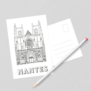 Carte postale Cathédrale - Nantes