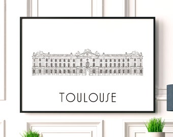 Poster Toulouse - Paper A4 / A3 / 40x60