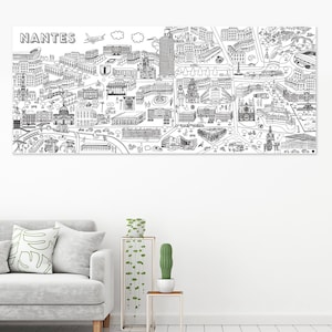 Giant coloring Nantes Paper 56x135cm image 1