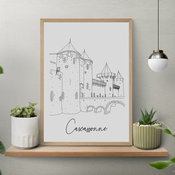 Carcassonne poster - A4 / A3 / 40x60 paper