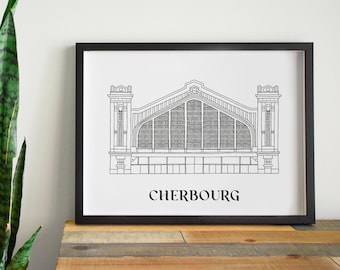 Poster Cherbourg - Fascicolo A4 / A3 / 40x60