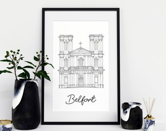 Belfort poster - A4 / A3 / 40x60 paper