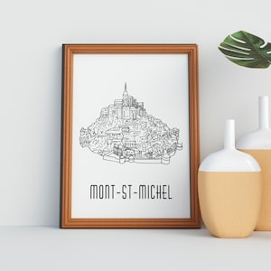 Mont-Saint-Michel poster - A4 / A3 / 40x60 paper