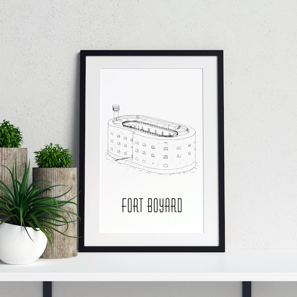 Fort-Boyard poster - A4 / A3 / 40x60 paper