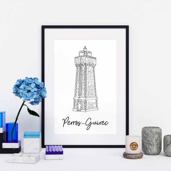 Perros-Guirec poster - A4 / A3 / 40x60 paper