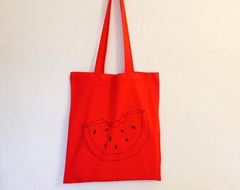 Tote Bag - Pastèque - Rouge