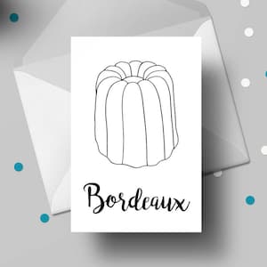 Carte postale Bordeaux - Cannelé
