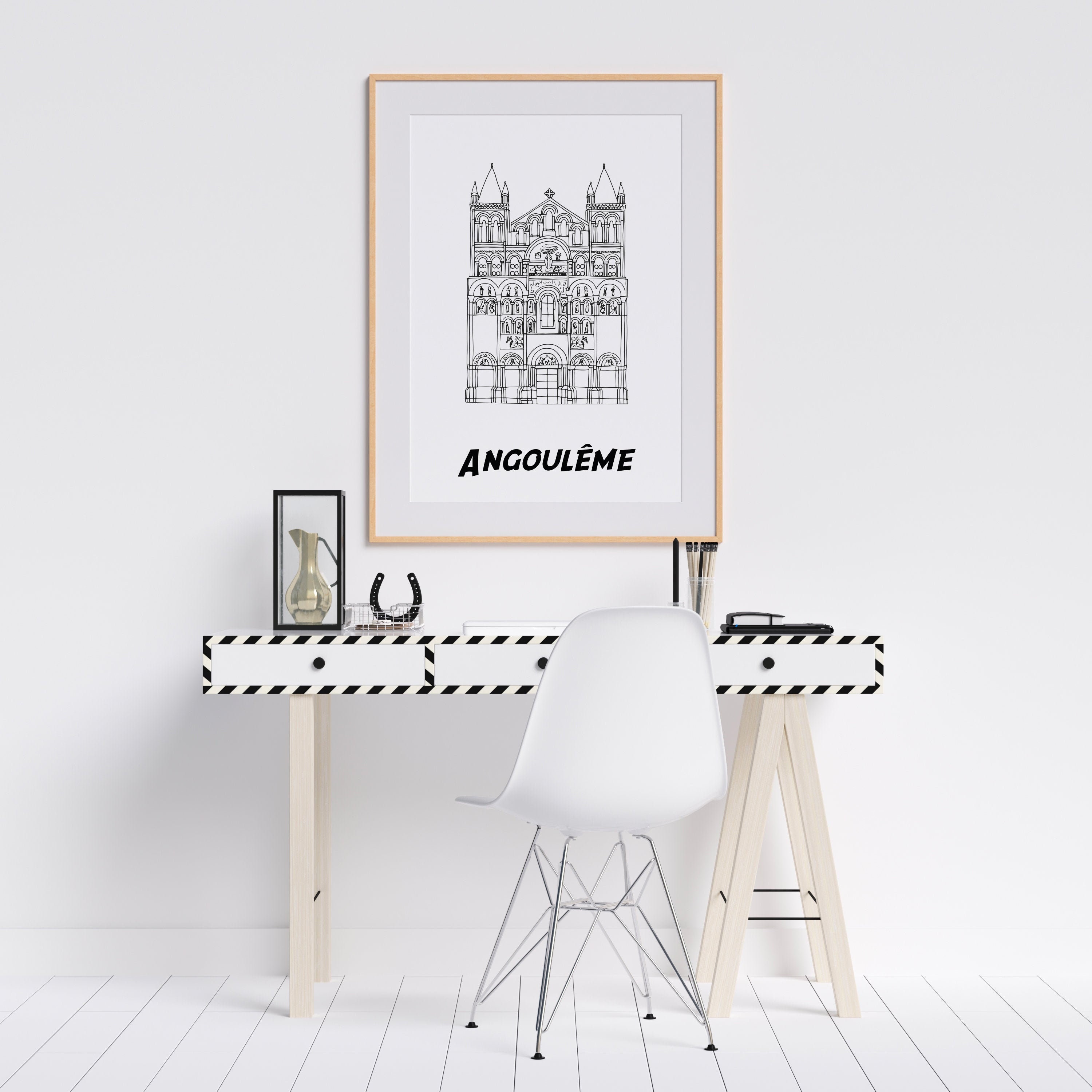 Affiche Angoulême - Papier A4/A3