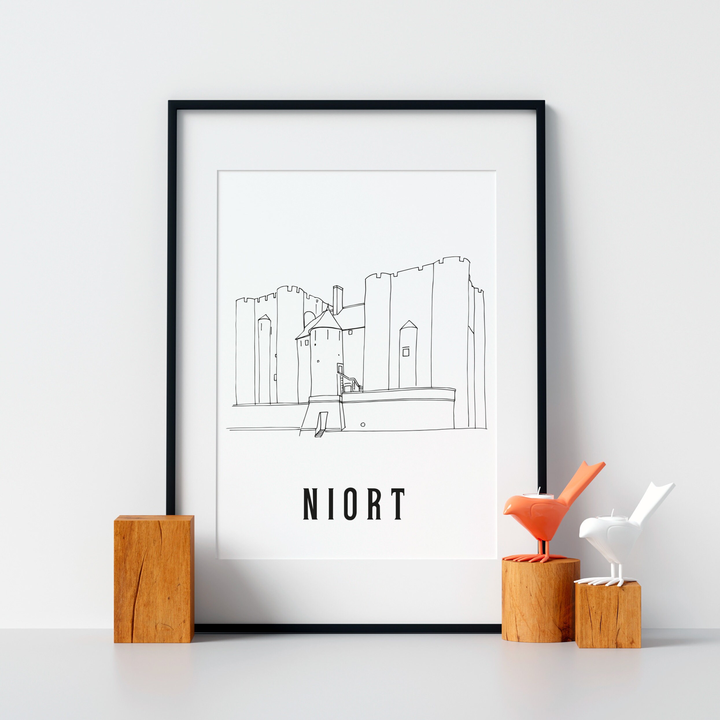 Affiche Niort - Papier A4/A3