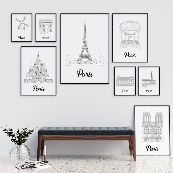 Paris poster - A4 / A3 / 40x60 paper