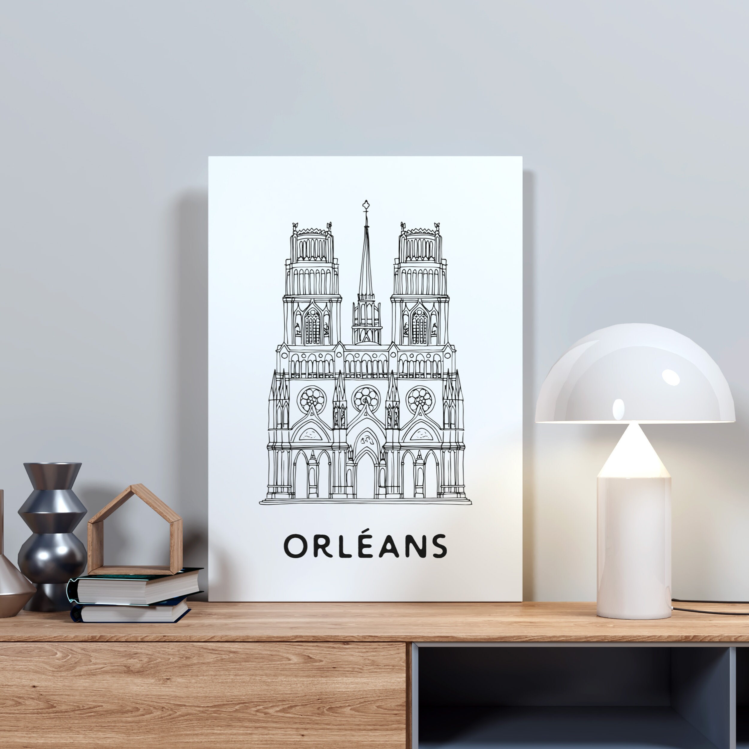 Affiche Orléans - Papier A4/A3