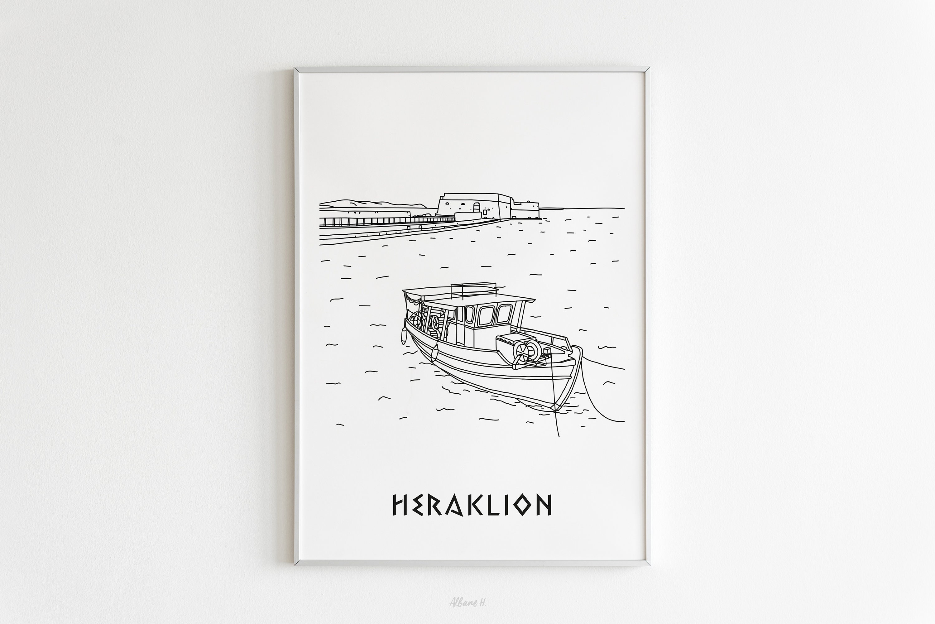Affiche Heraklion - Papier A4/A3