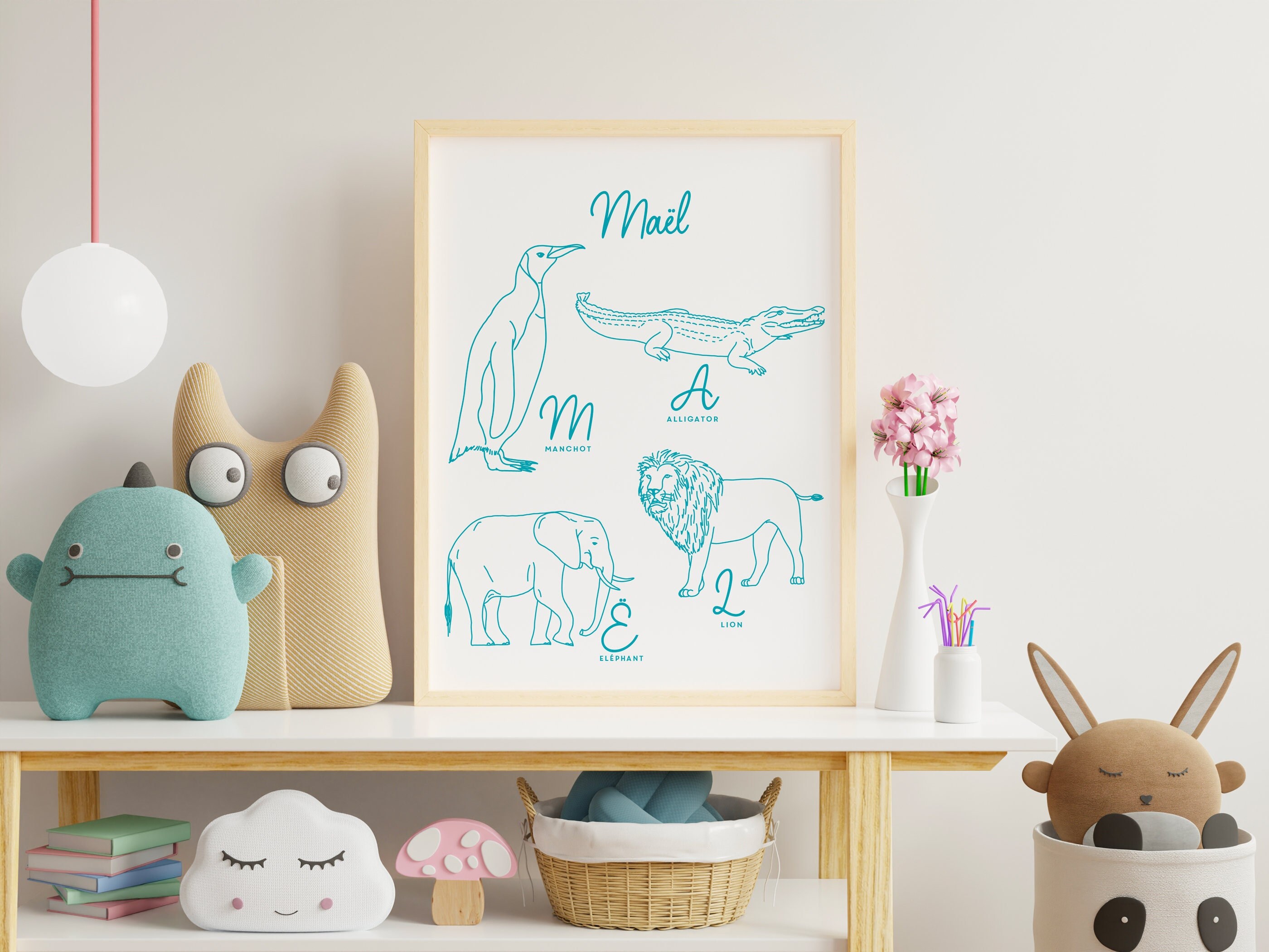 Affiche Prénom Maël - Papier A4/A3