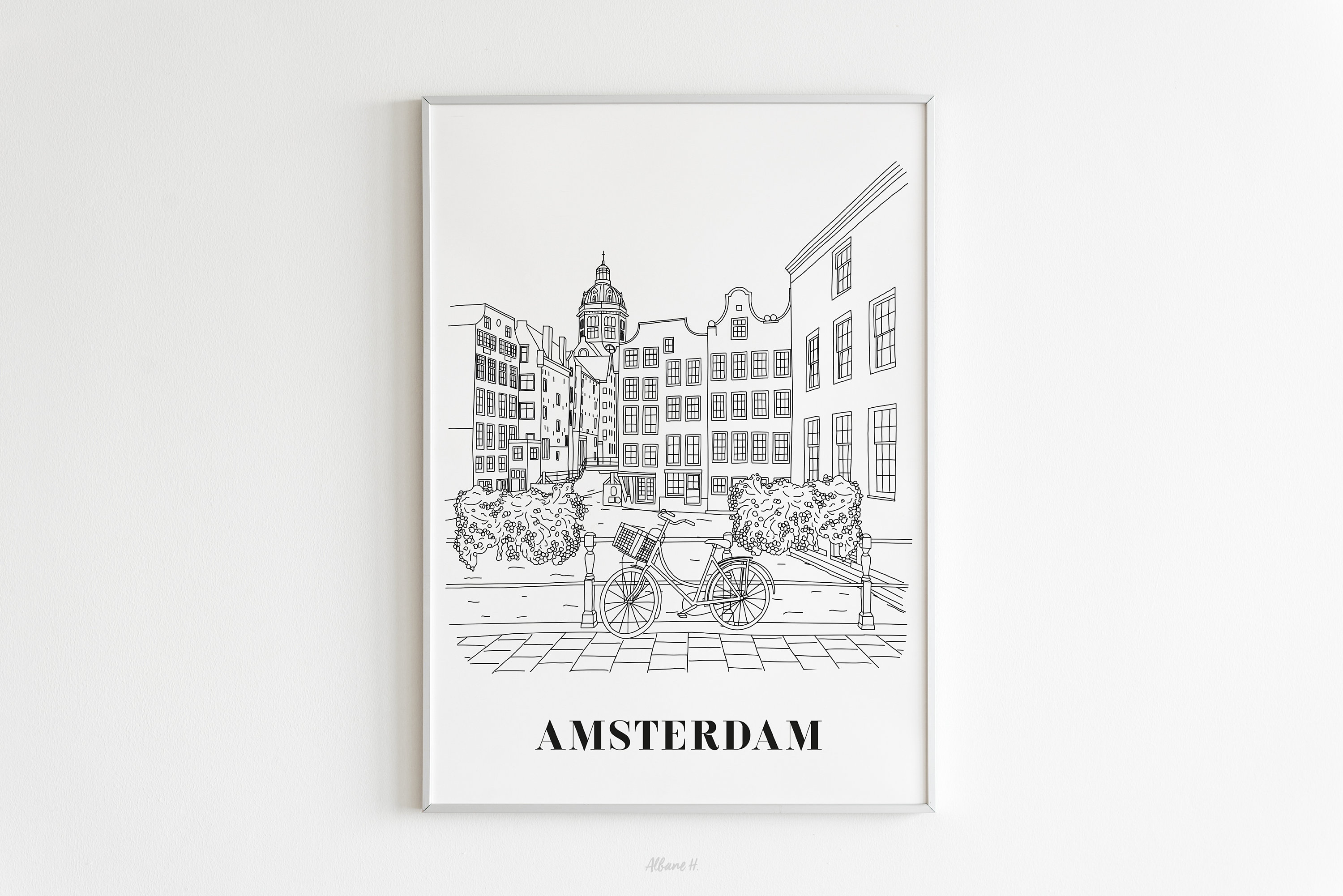 Affiche Amsterdam - Papier A4/A3