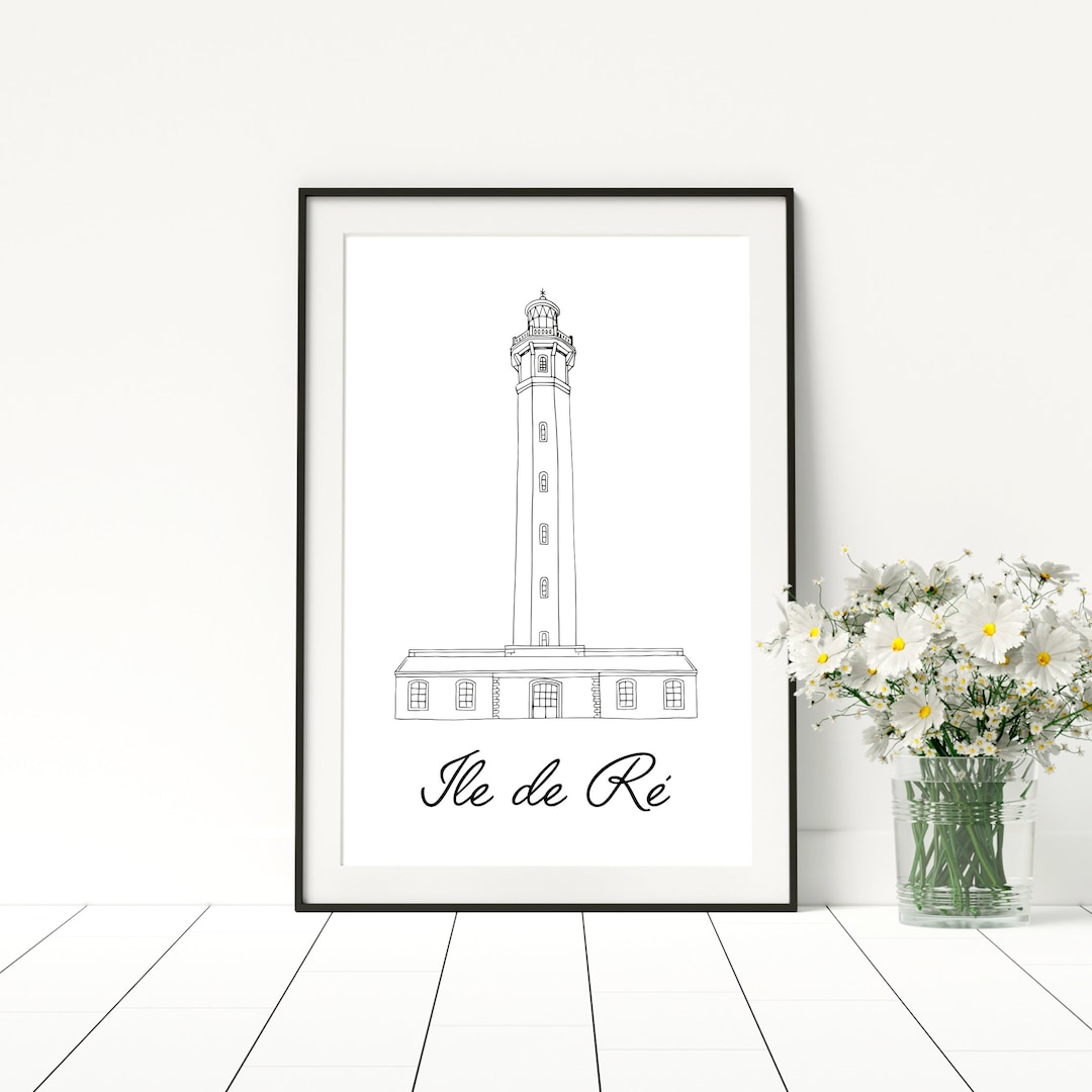 Ile-de-ré Poster - A4 / A3 / 40x60 Paper - Etsy