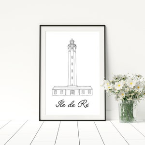 Ile-de-Ré-Poster - Papier A4 / A3 / 40x60