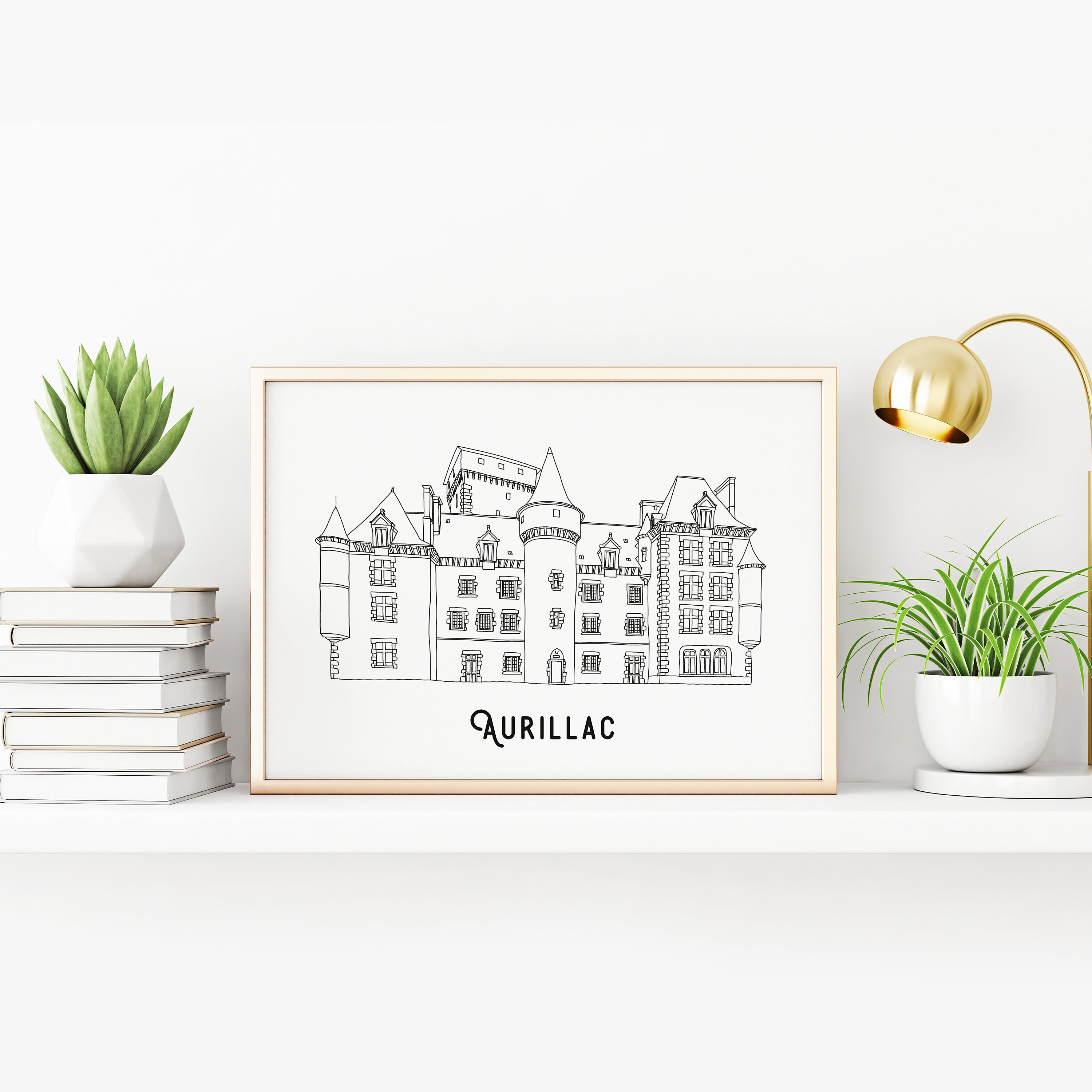 Affiche Aurillac - Papier A4/A3