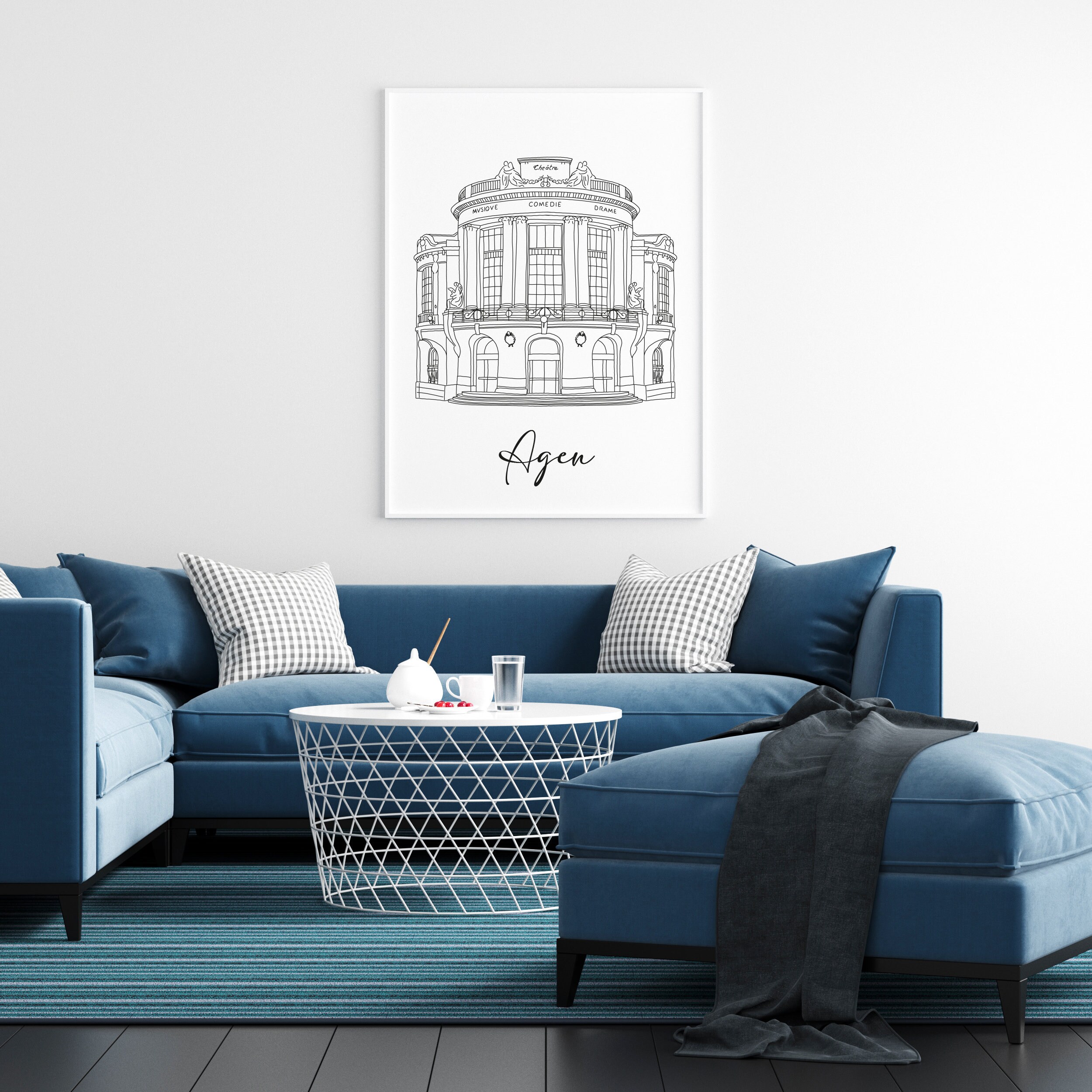 Affiche Agen - Papier A4/A3