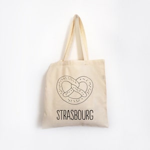 Bolsa de algodón Strasbourg Bretzel