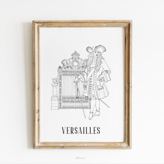 Versailles Poster A4 / A3 Paper Etsy
