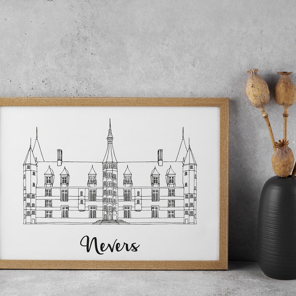 Nevers poster - A4 / A3 / 40x60 paper