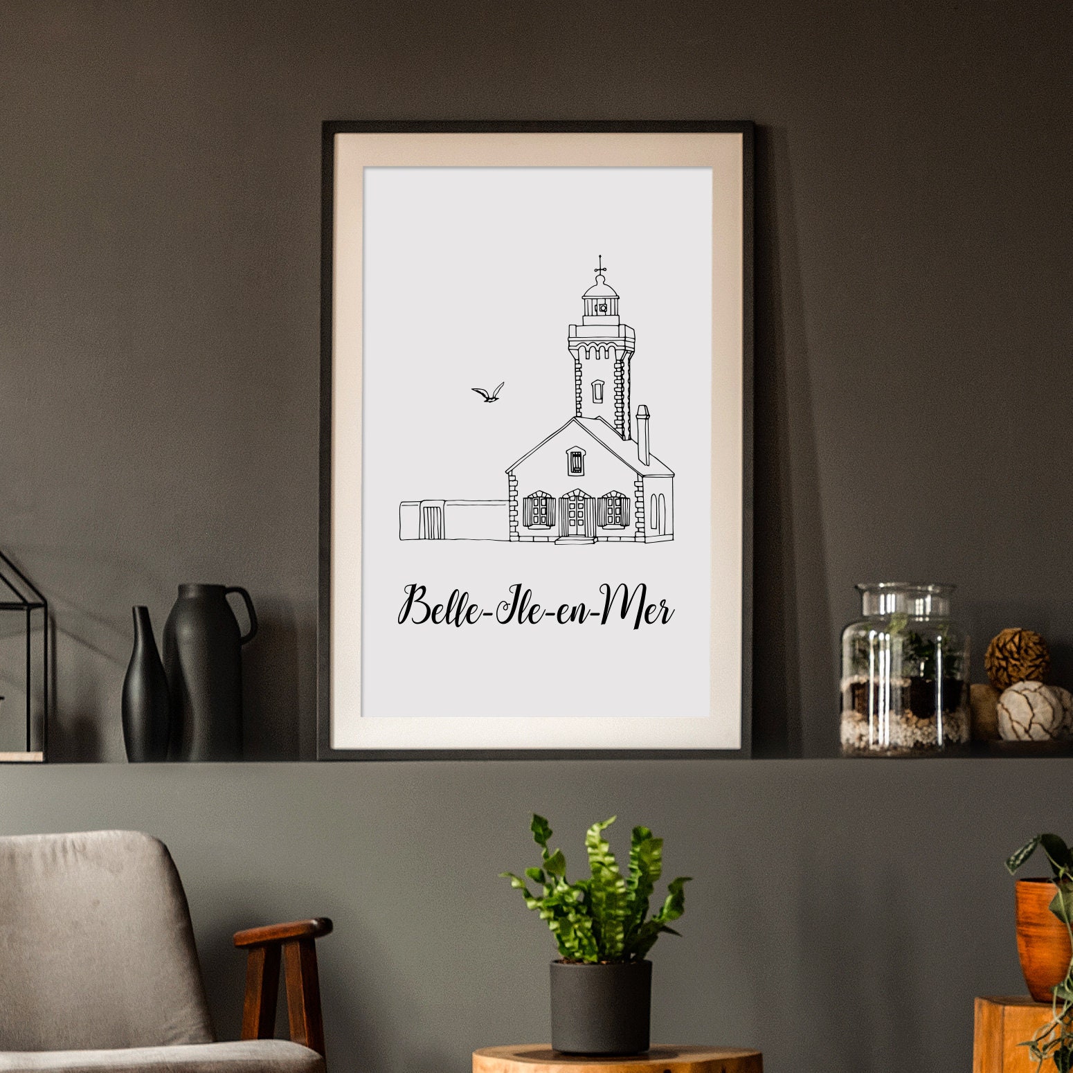 Affiche Belle-Ile-En-Mer - Papier A4/A3