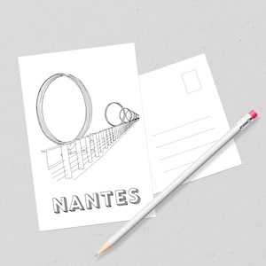 Postal Anéis de Buren - Nantes