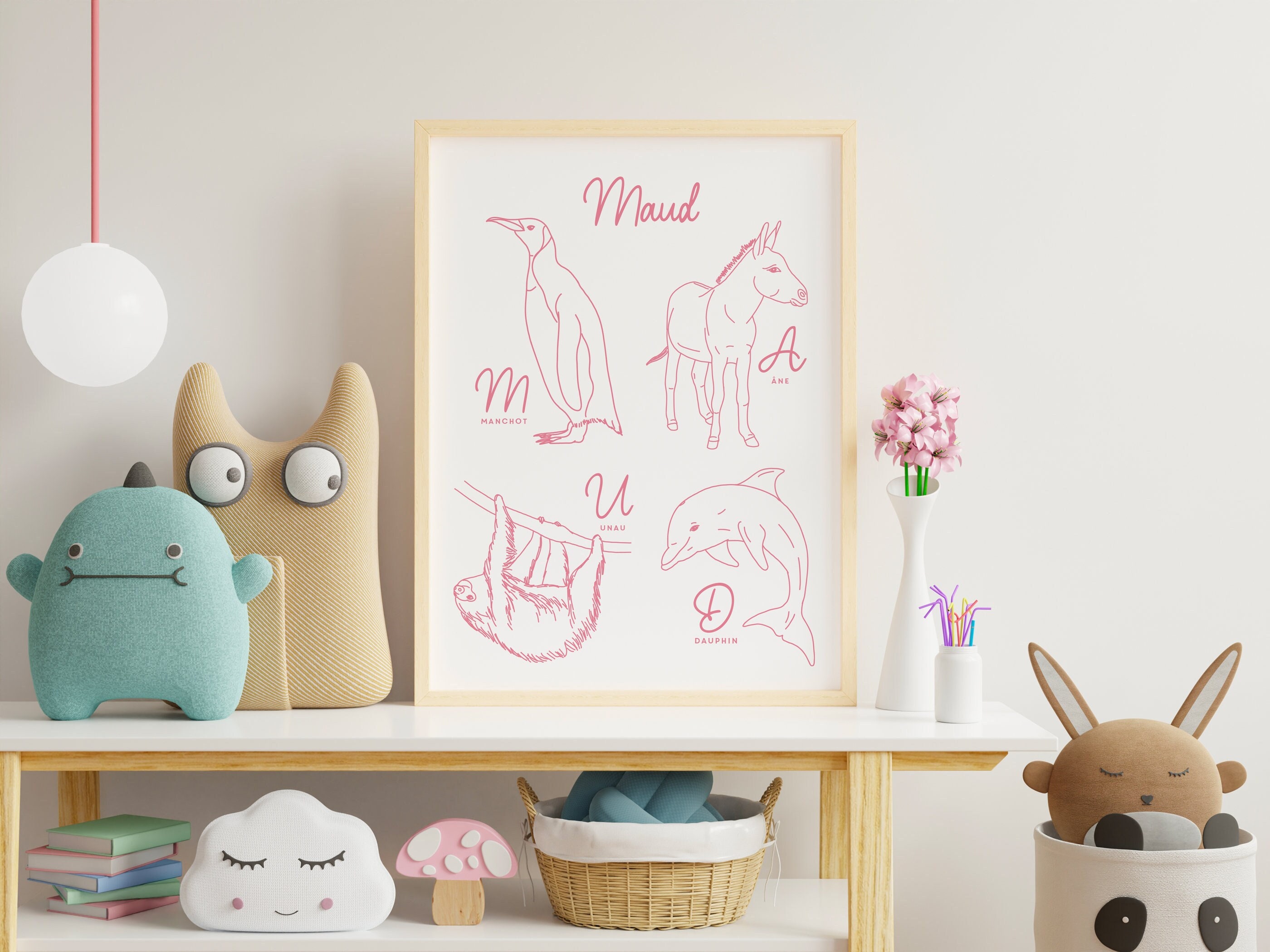 Affiche Prénom Maud - Papier A4/A3