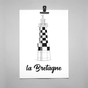 Carte postale Bretagne - Phare