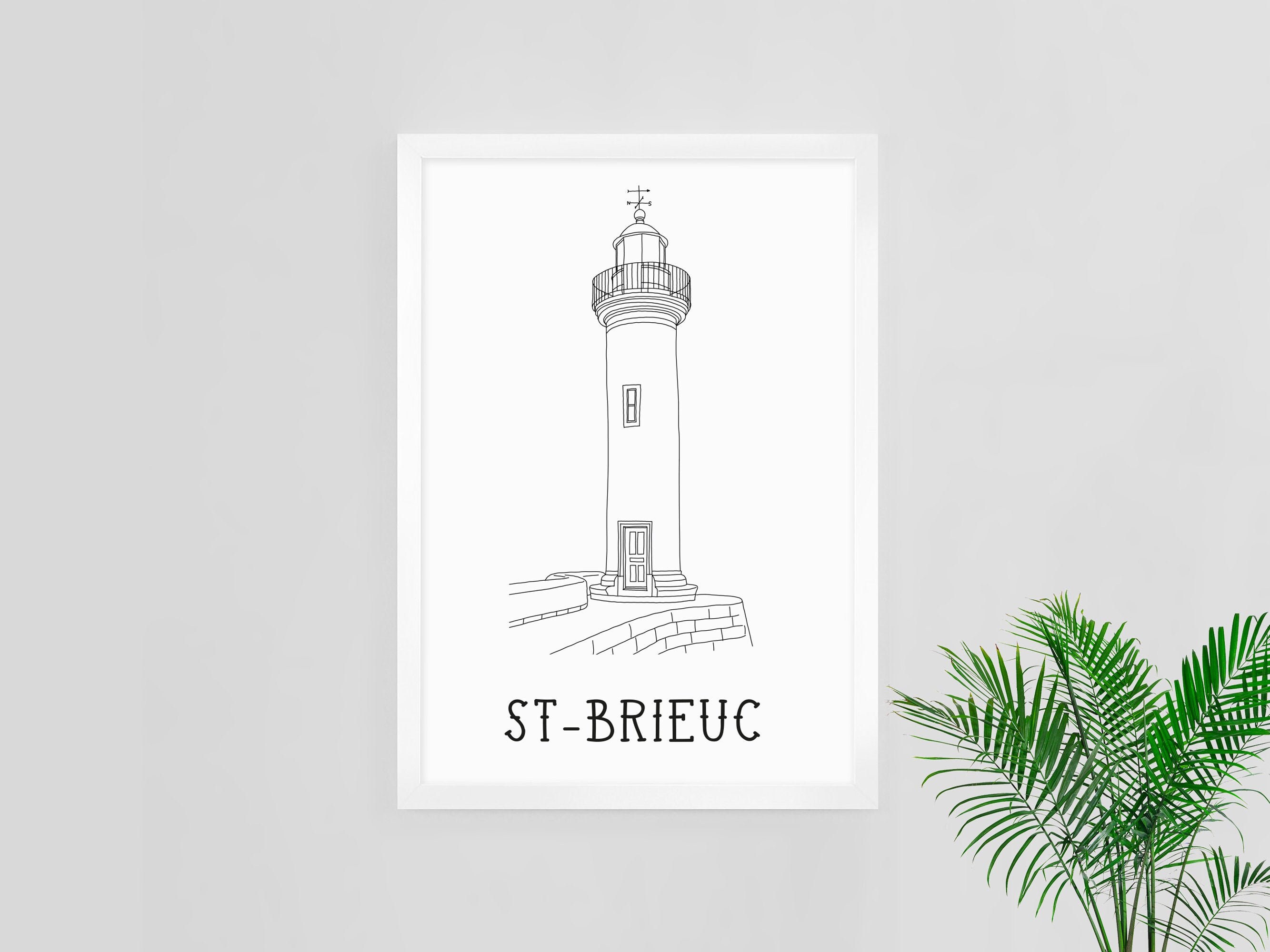 Affiche St Brieuc - Papier A4/A3