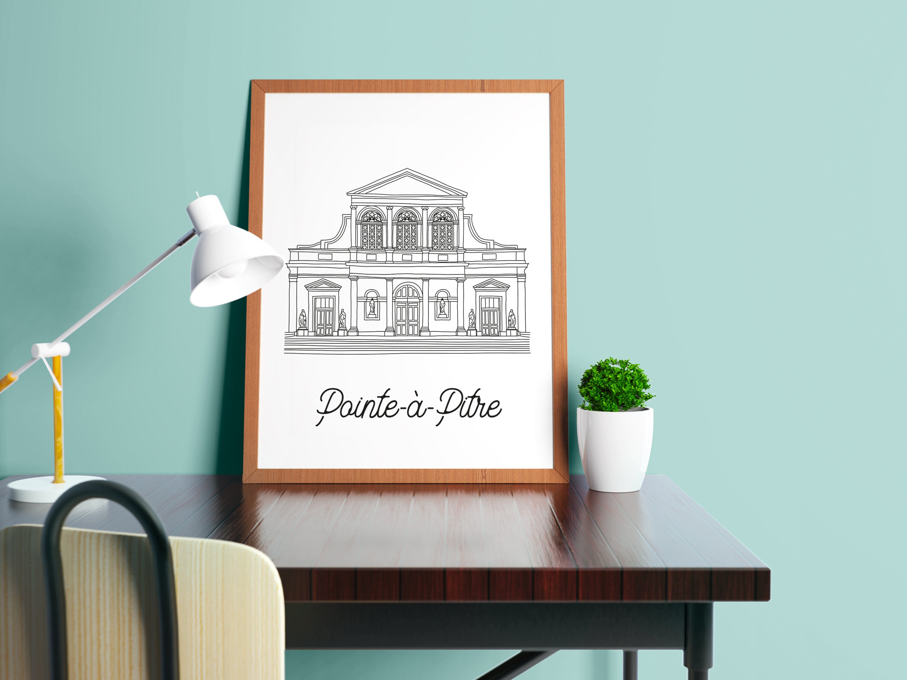 Affiche Pointe-À-Pitre - Papier A4/A3