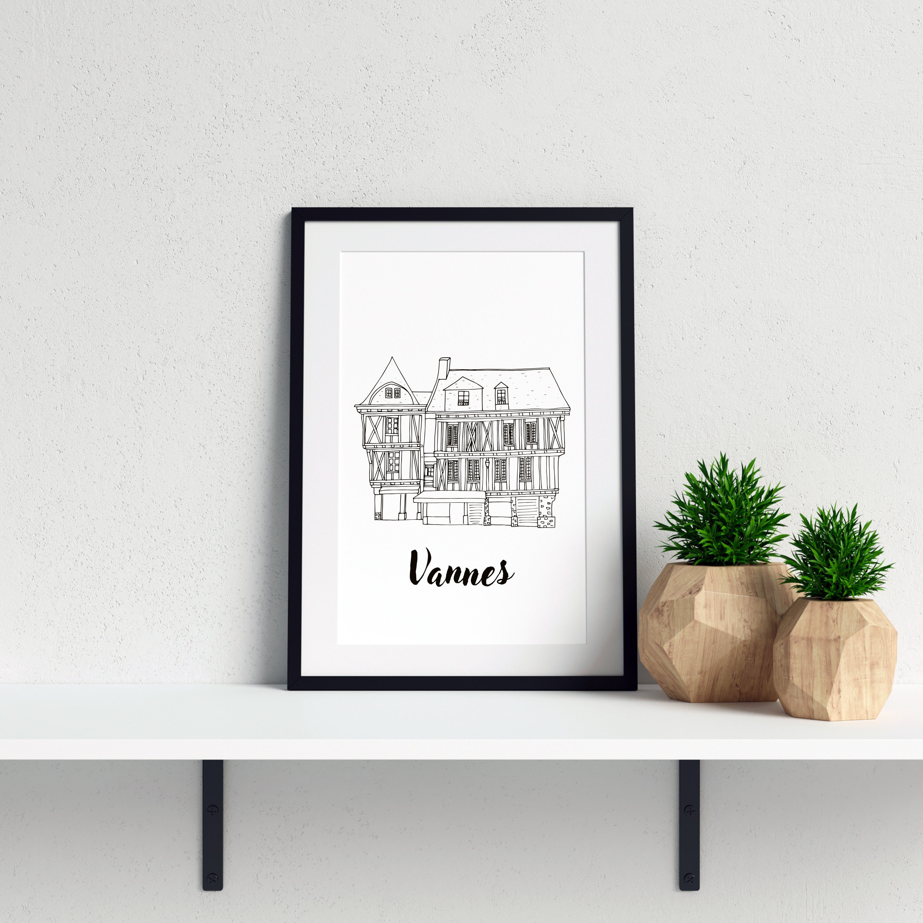 Affiche Vannes - Papier A4/A3