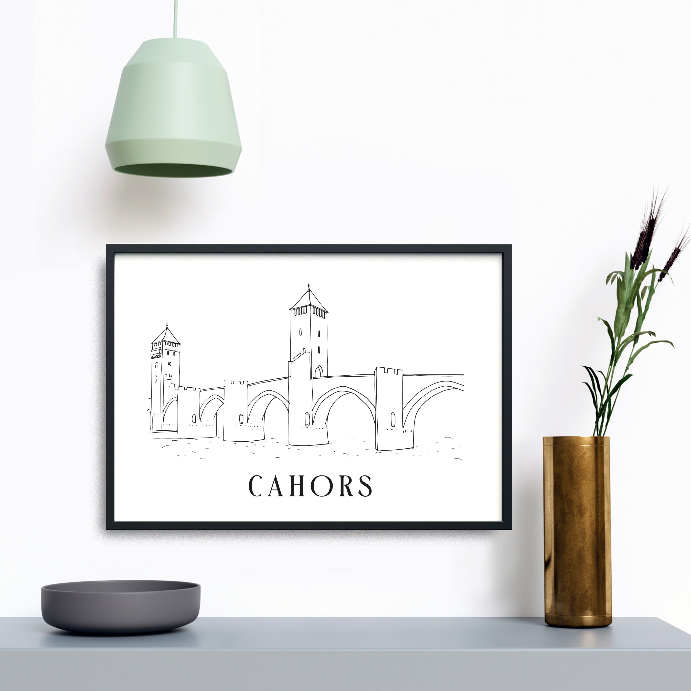 Affiche Cahors - Papier A4/A3