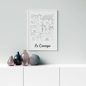 Póster Camarga - Papel A4 / A3 / 40x60