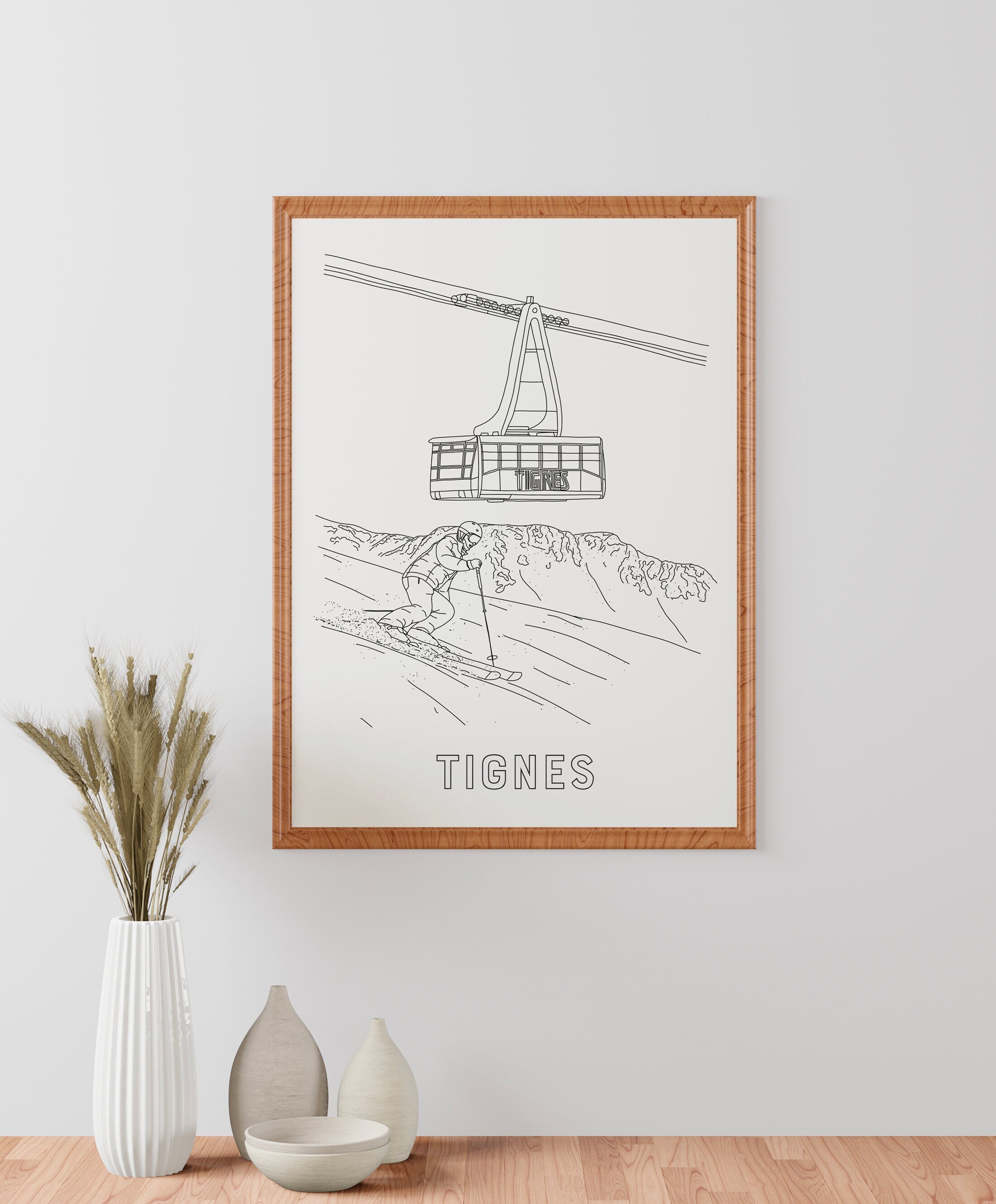 Affiche Tignes - Papier A4/A3