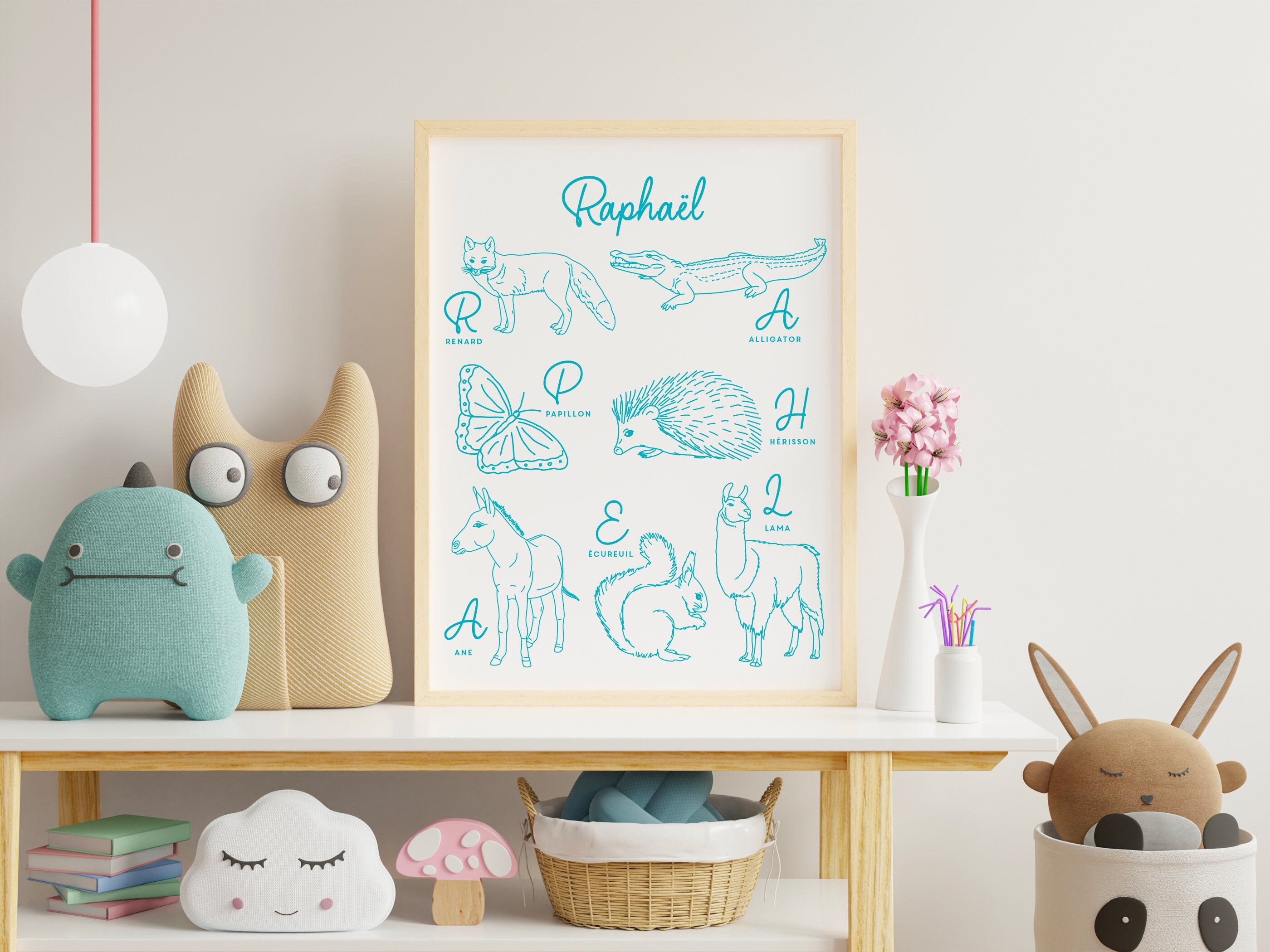 Affiche Prénom Raphael - Papier A4/A3