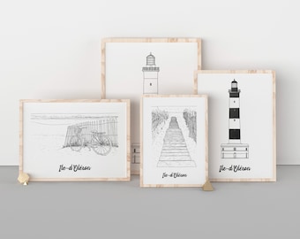 Ile-d&#39;Oléron poster - A4 / A3 / 40x60 paper