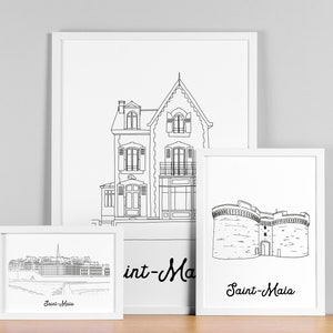 Saint-Malo poster - A4 / A3 / 40x60 paper