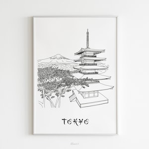 Tokyo Poster - A4 / A3 / 40x60 Paper