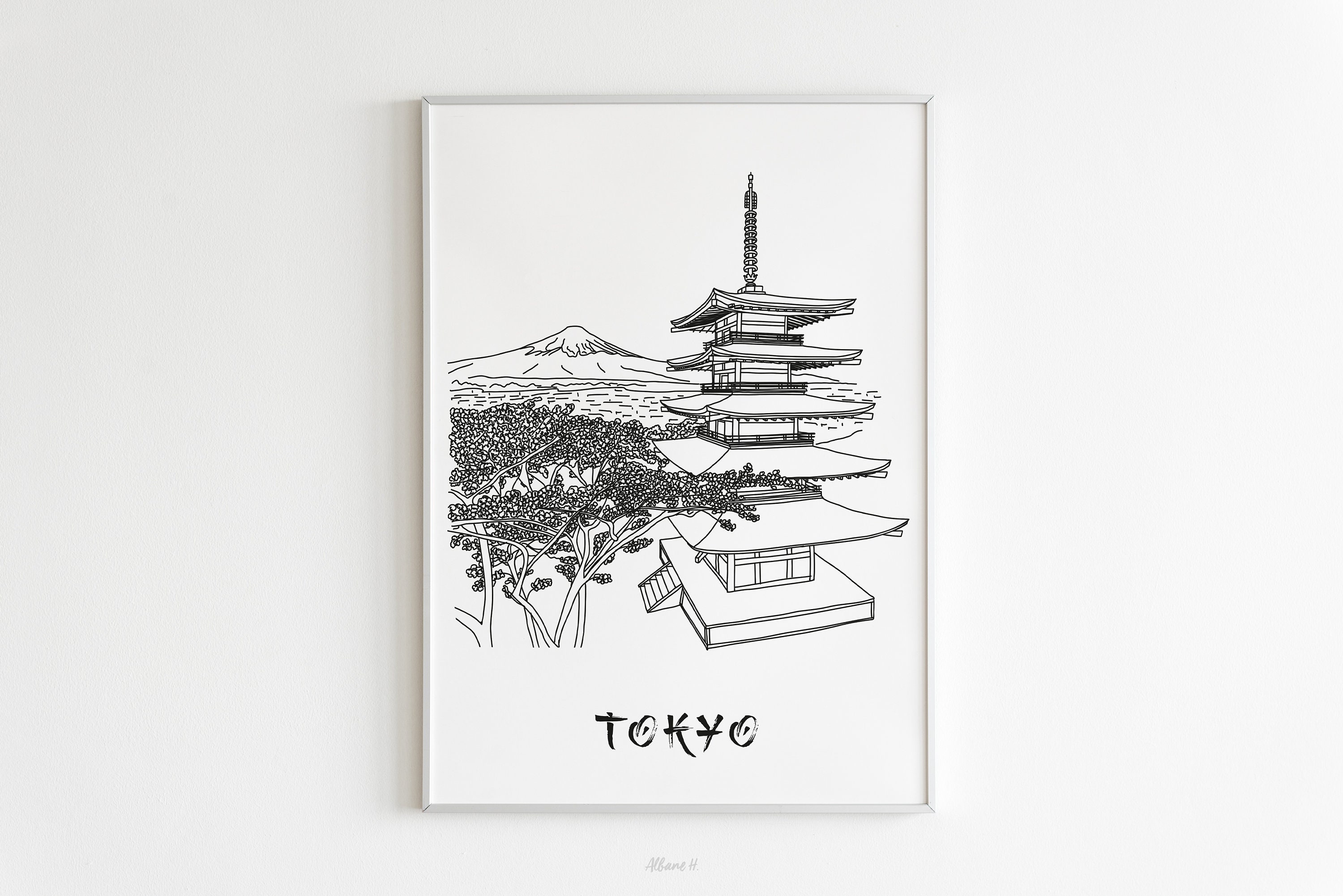Affiche Tokyo - Papier A4/A3