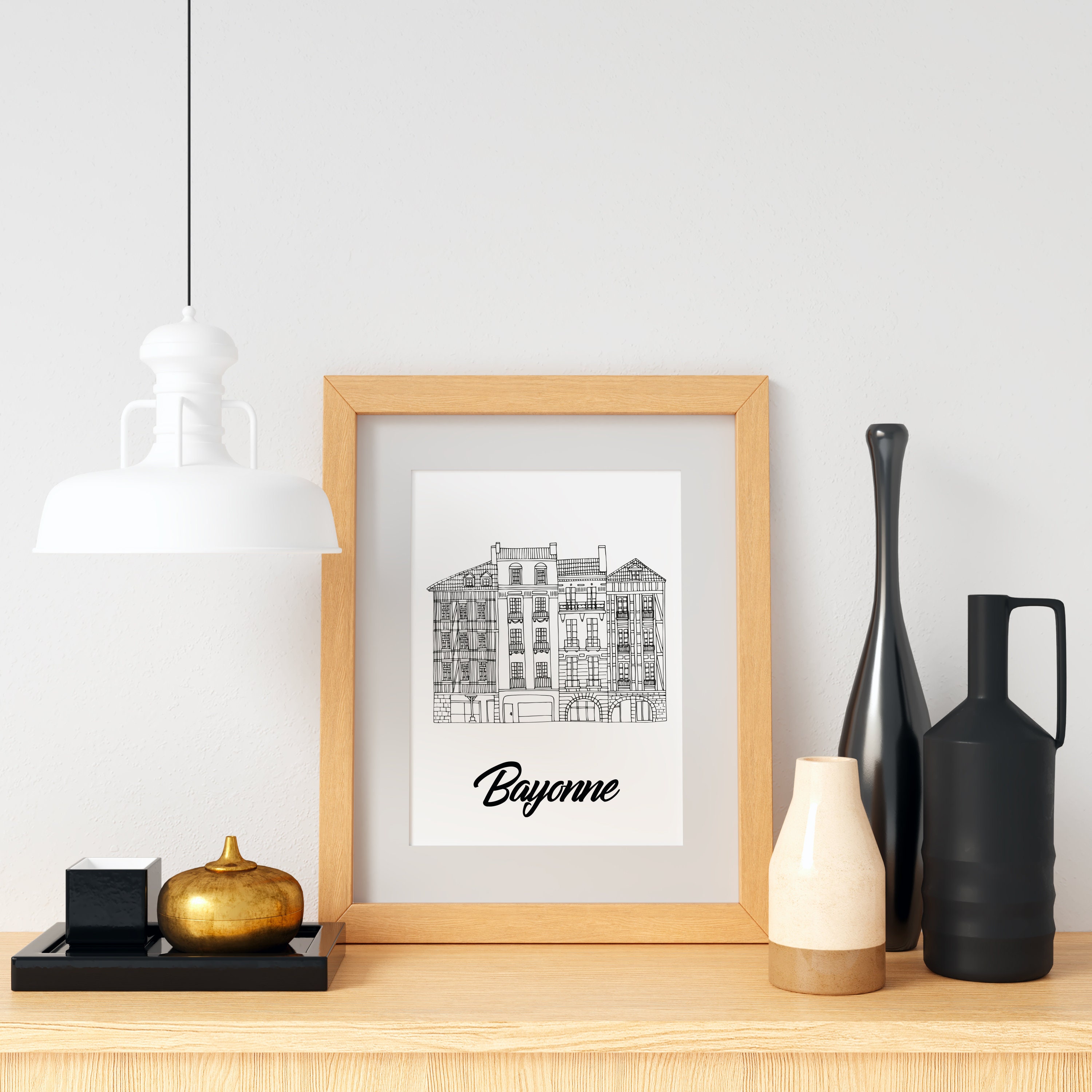 Bayonne poster - A4 / A3 / 40 x 60 paper