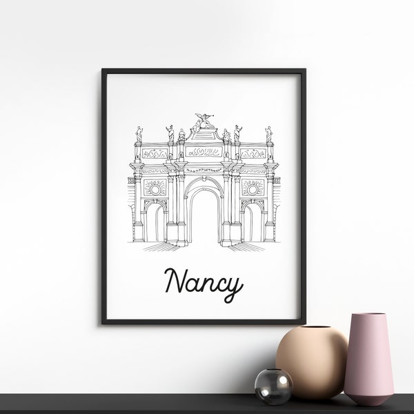 Nancy poster - A4 / A3 / 40x60 paper