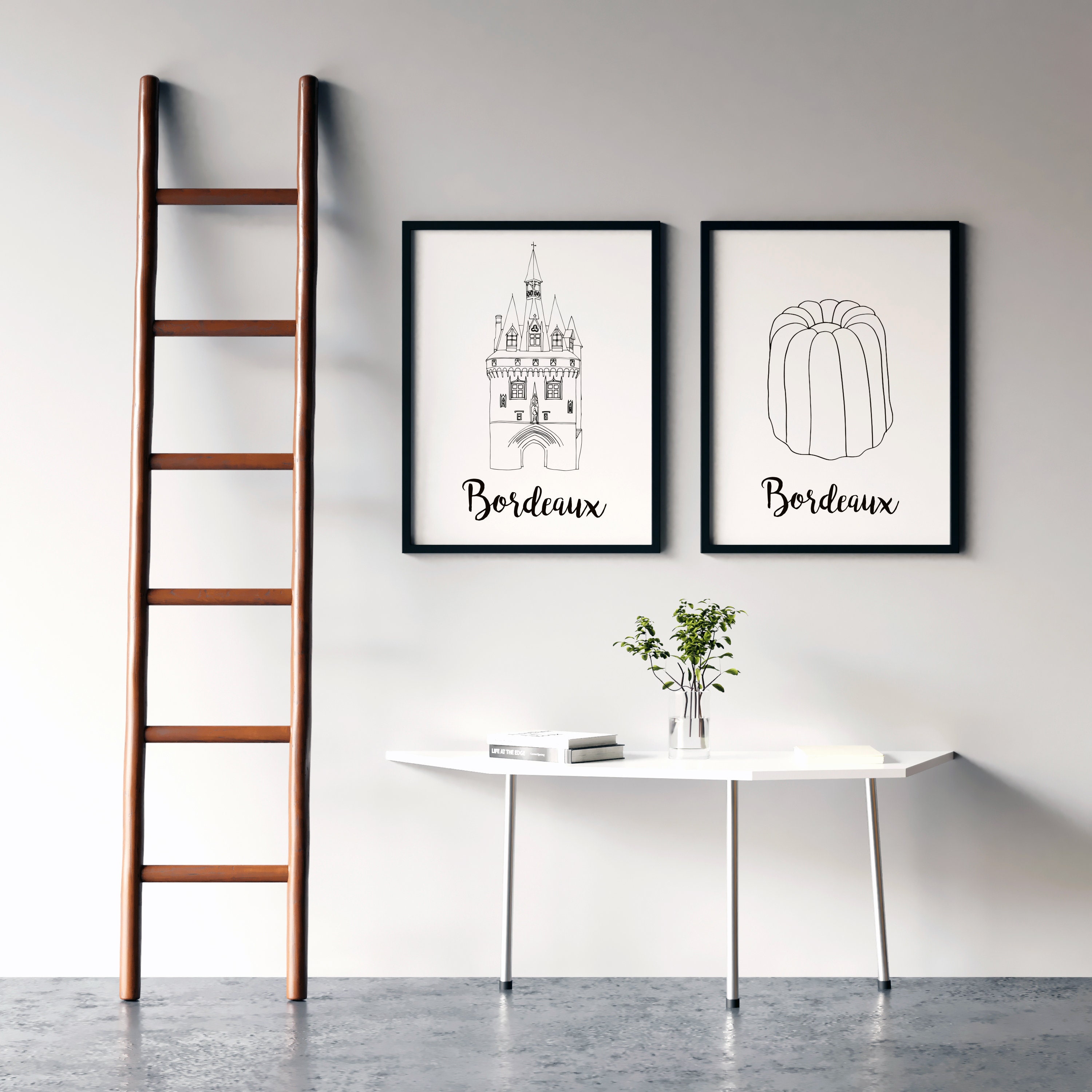 Affiche Bordeaux - Papier A4/A3