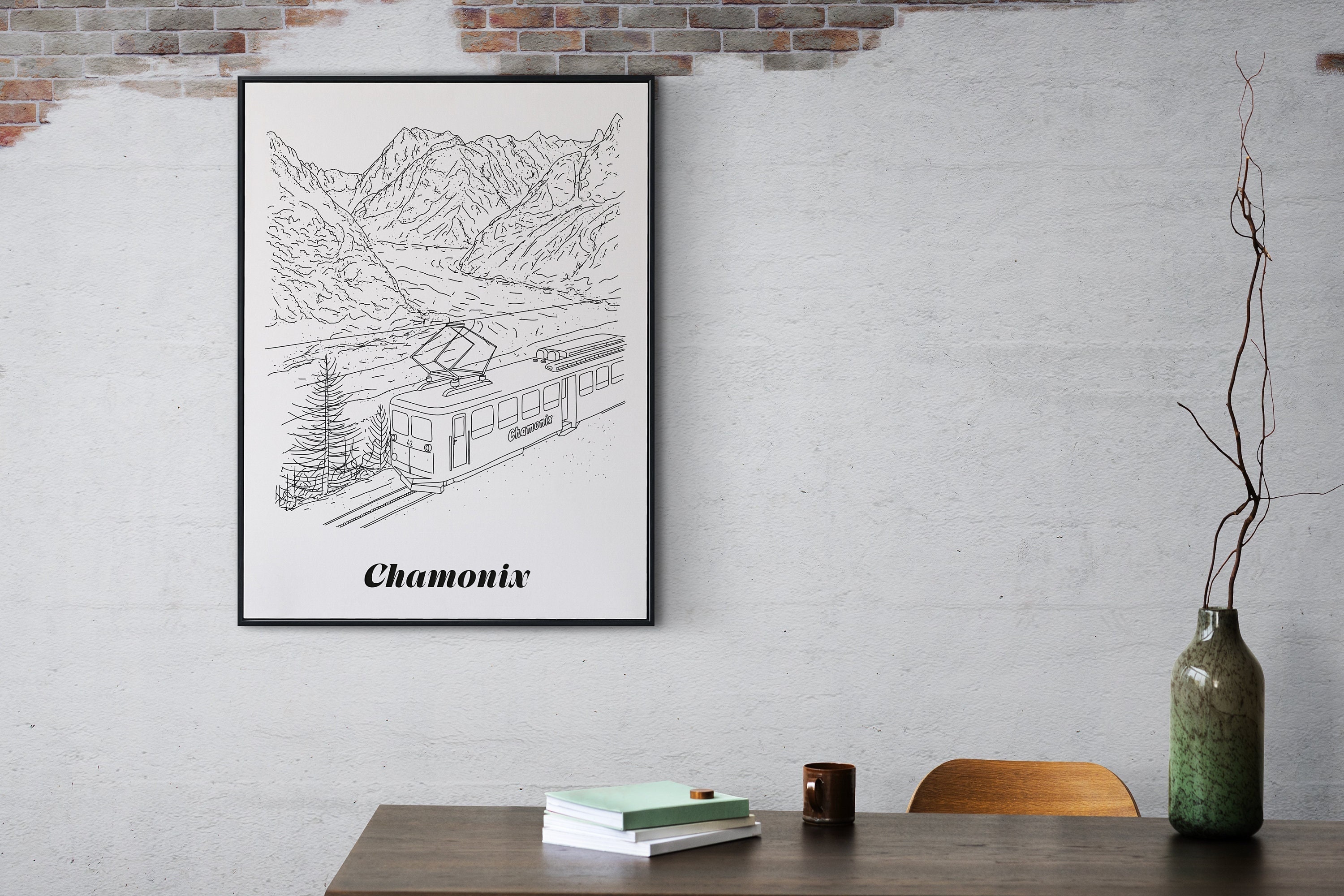 Affiche Chamonix - Papier A4/A3