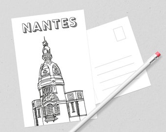 Carte postale Tour LU - Nantes