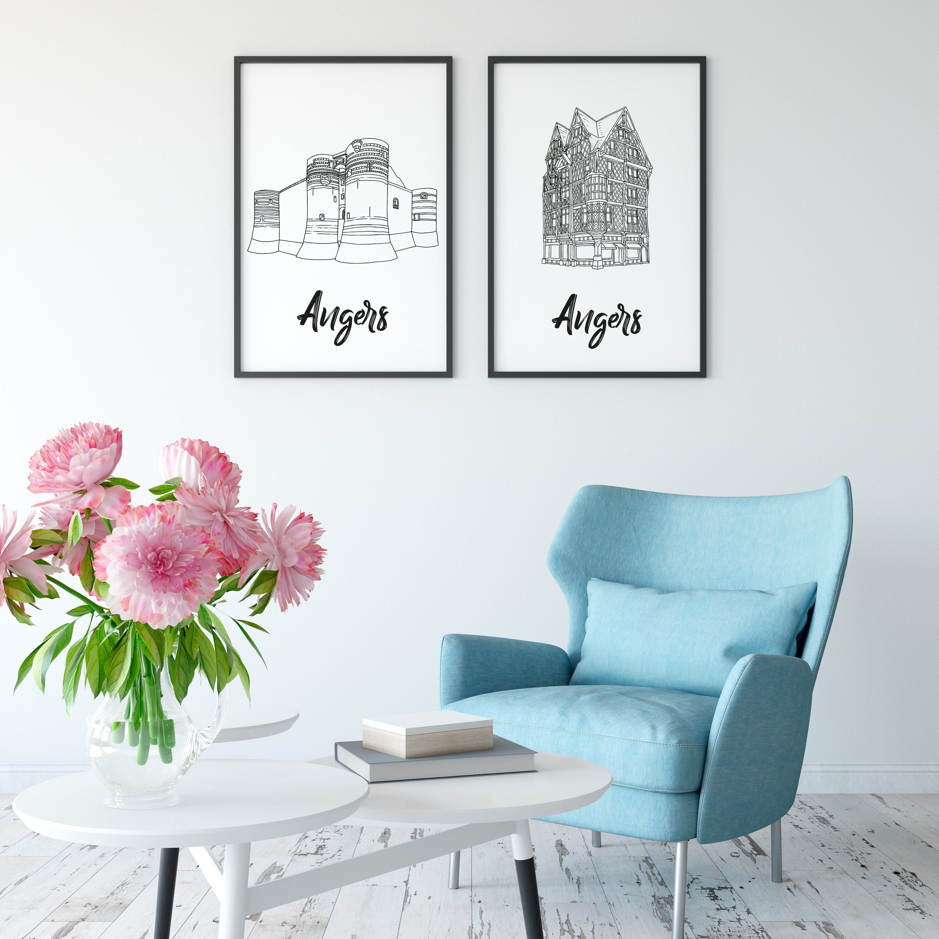 Affiche Angers - Papier A4/A3