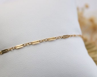 Lace Chain Bracelet, Gold Fill Dainty Bracelet, Sterling Silver Link Bracelet, Minimalist Bracelet, Waterproof Bracelet, Demi Fine Jewelry