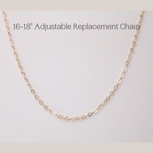 Gold Filled Adjustable Chain Necklace, Dainty Gold Chain Necklace, Fine Cable Chain, Gold Replacement Chain, Everyday Chain,  Finished Chain