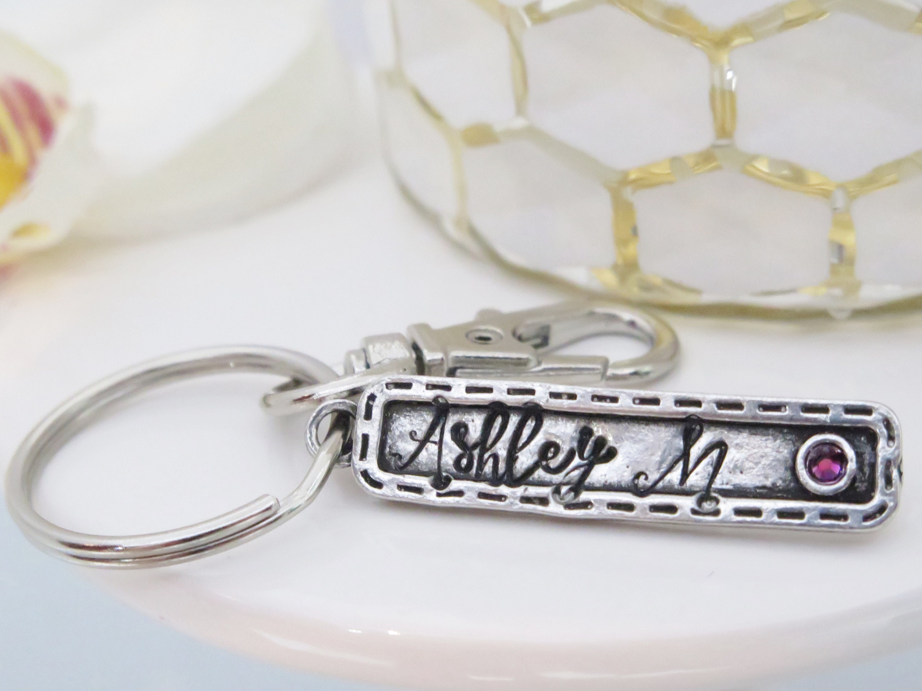 Personalized Name Keychain Personalized Keychain for Women Etsy